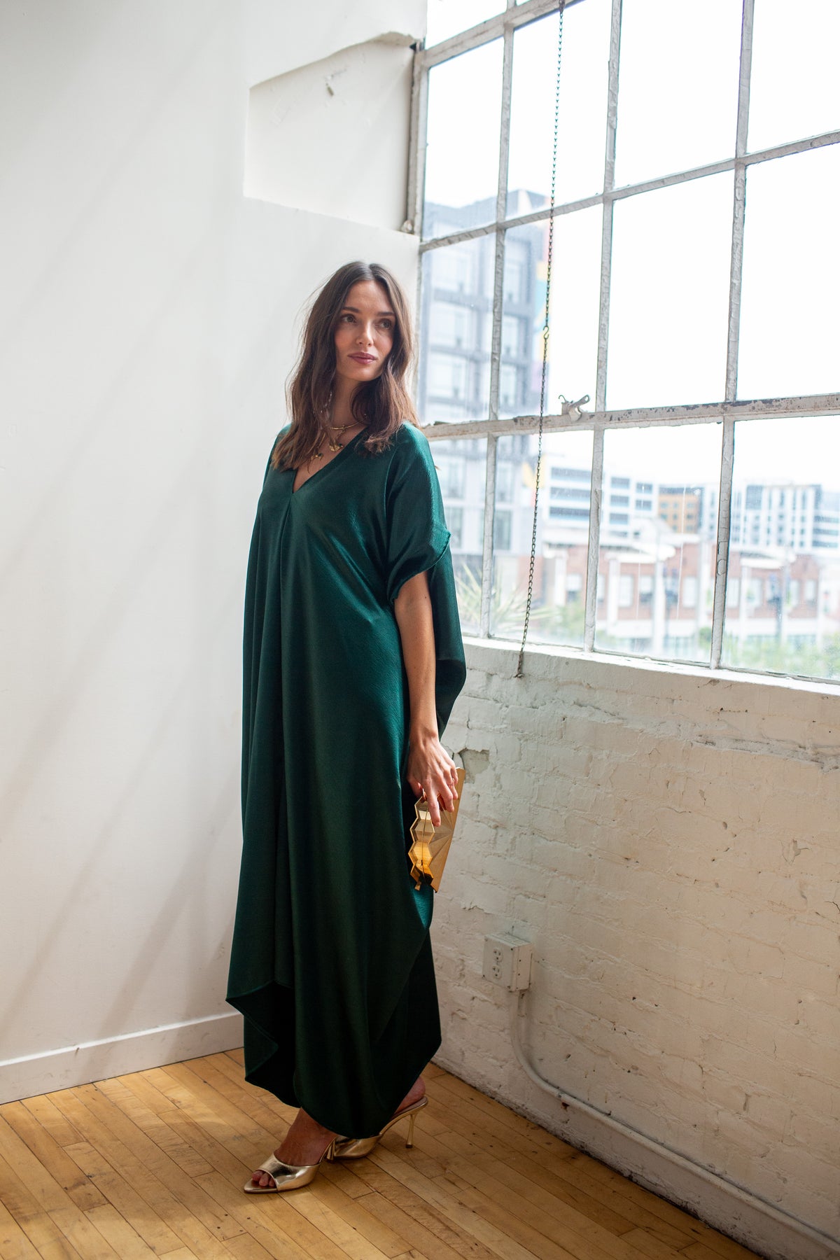 Gleaming Huntress Caftan Kaftan Dress