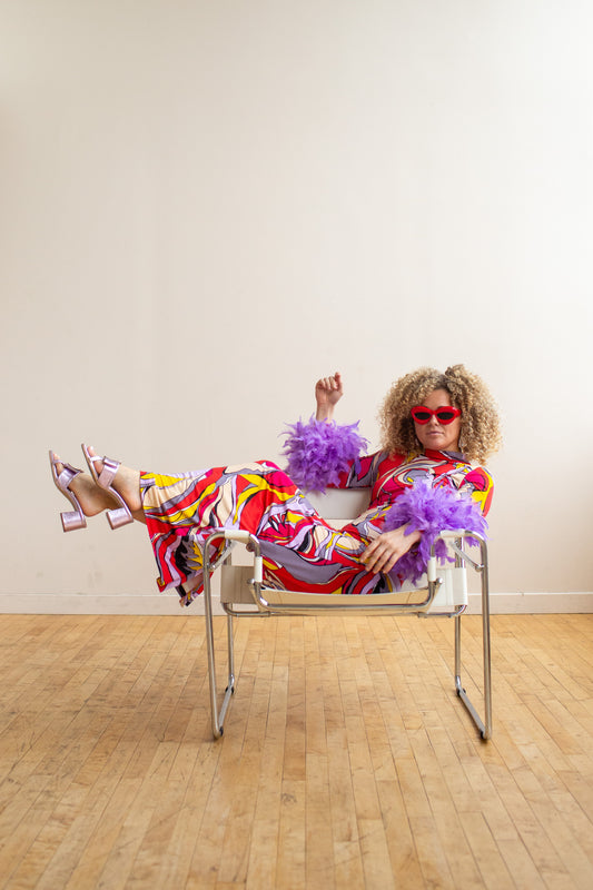 Catroux Dress in Psyche Rouge PRE-ORDER