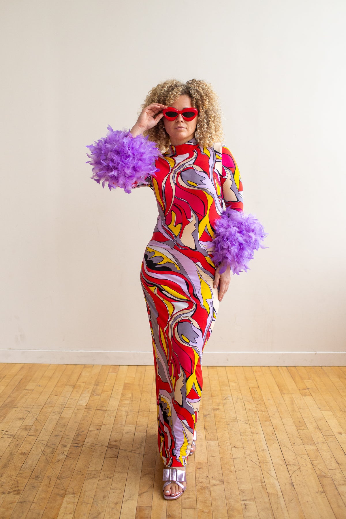 Catroux Dress in Psyche Rouge PRE-ORDER