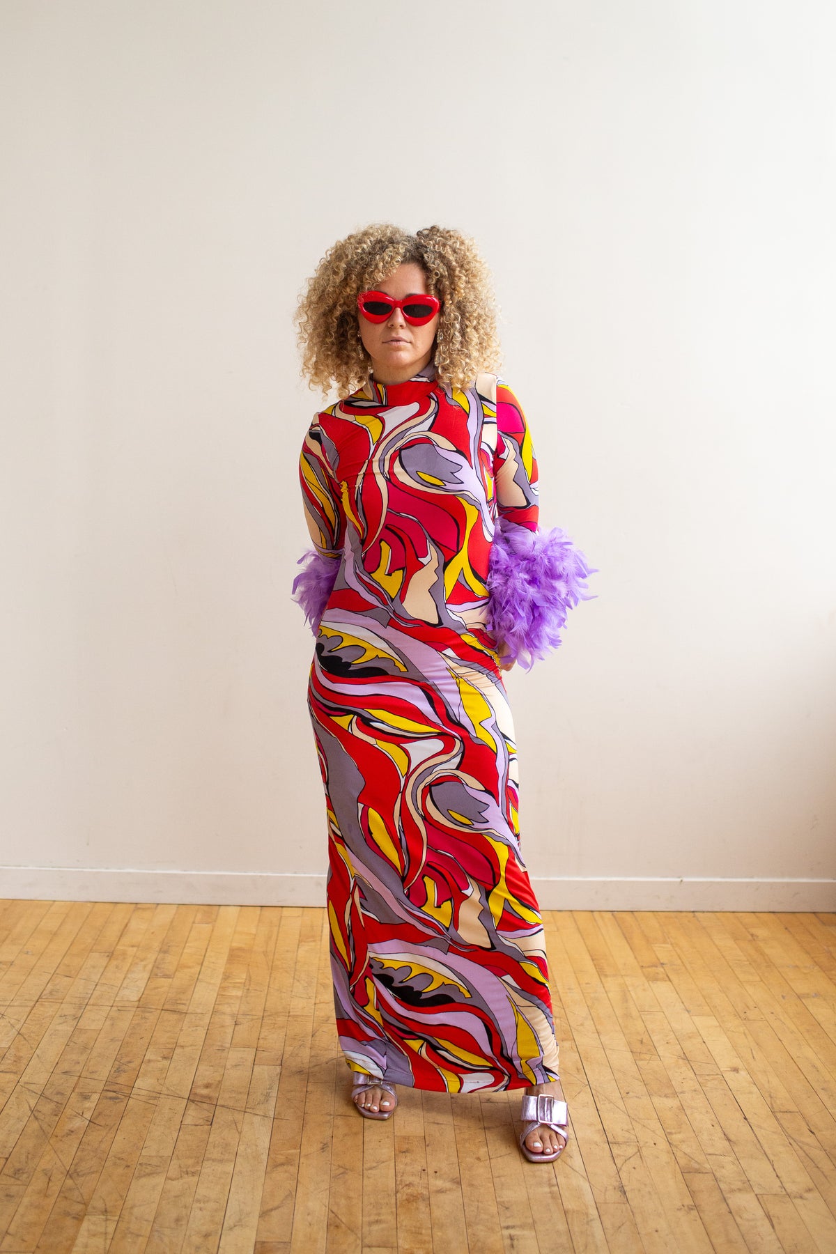 Catroux Dress in Psyche Rouge PRE-ORDER