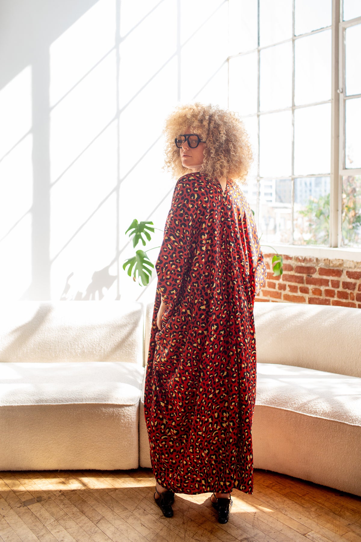 Lucretia Leopard Caftan