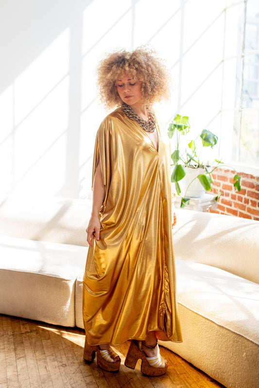 Auric Flash Gold Caftan