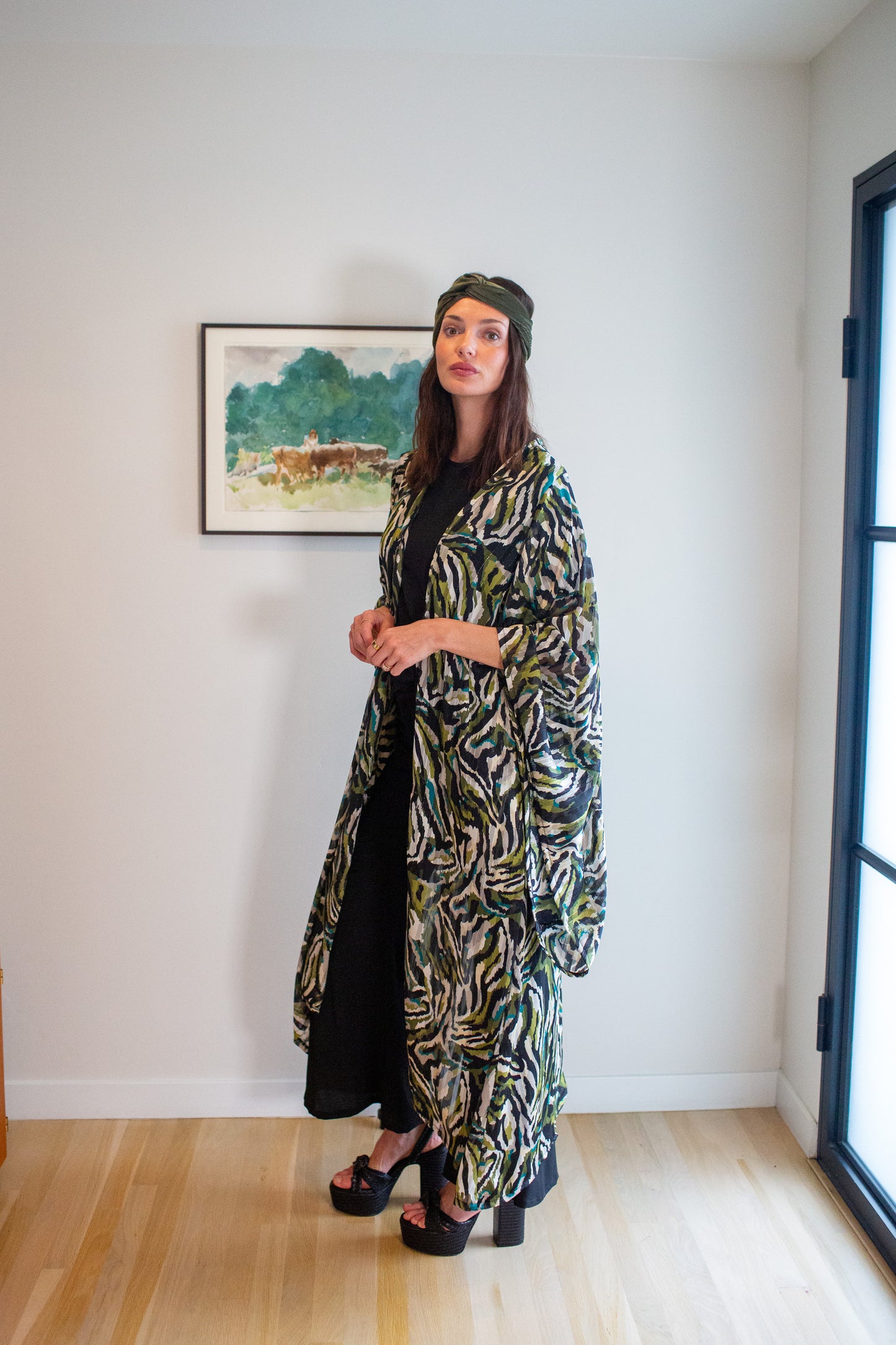 Camille Jungle Print Kimono PRE-ORDER