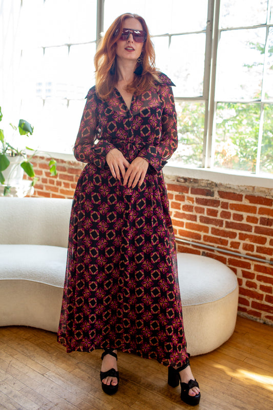 Candie Maxi Dress in Pele Lounge