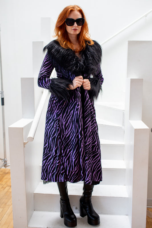 Penny Love Purple Haze Faux Fur Jacket