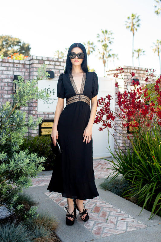 Gigi Dress in Nero Notte PRE-ORDER