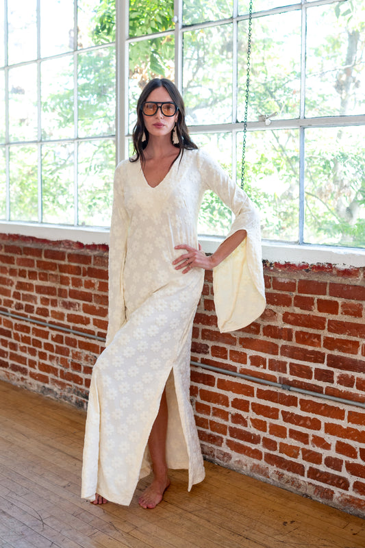 Magdalena Dress in Bellis Blanc- Preorder