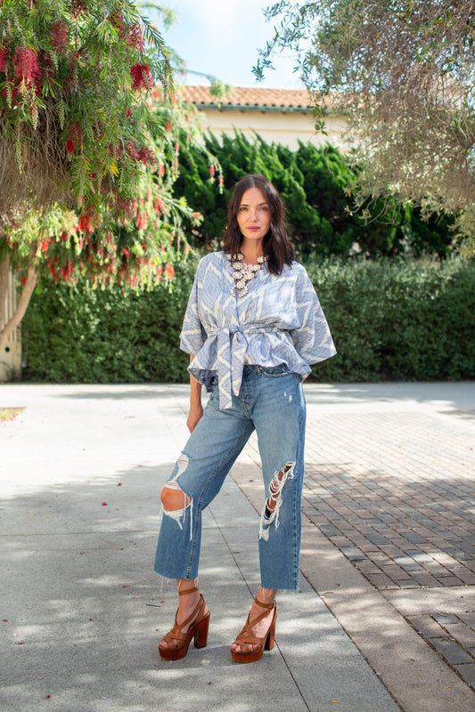 KG Studio Rosemary Cropped Kimono