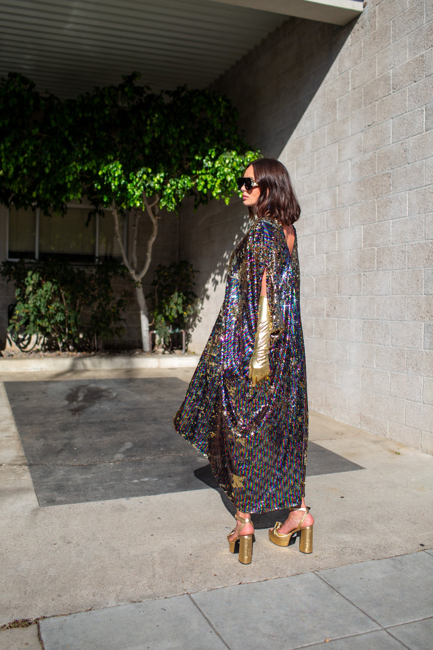 Rainbow Rage Sequin Caftan