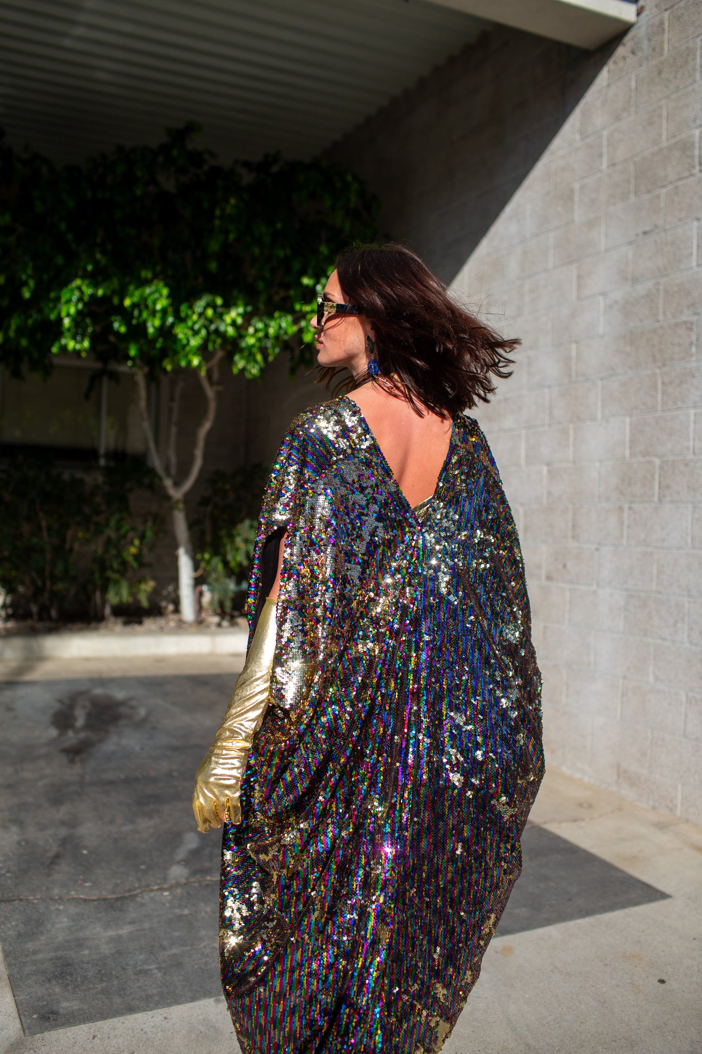 Rainbow Rage Sequin Caftan