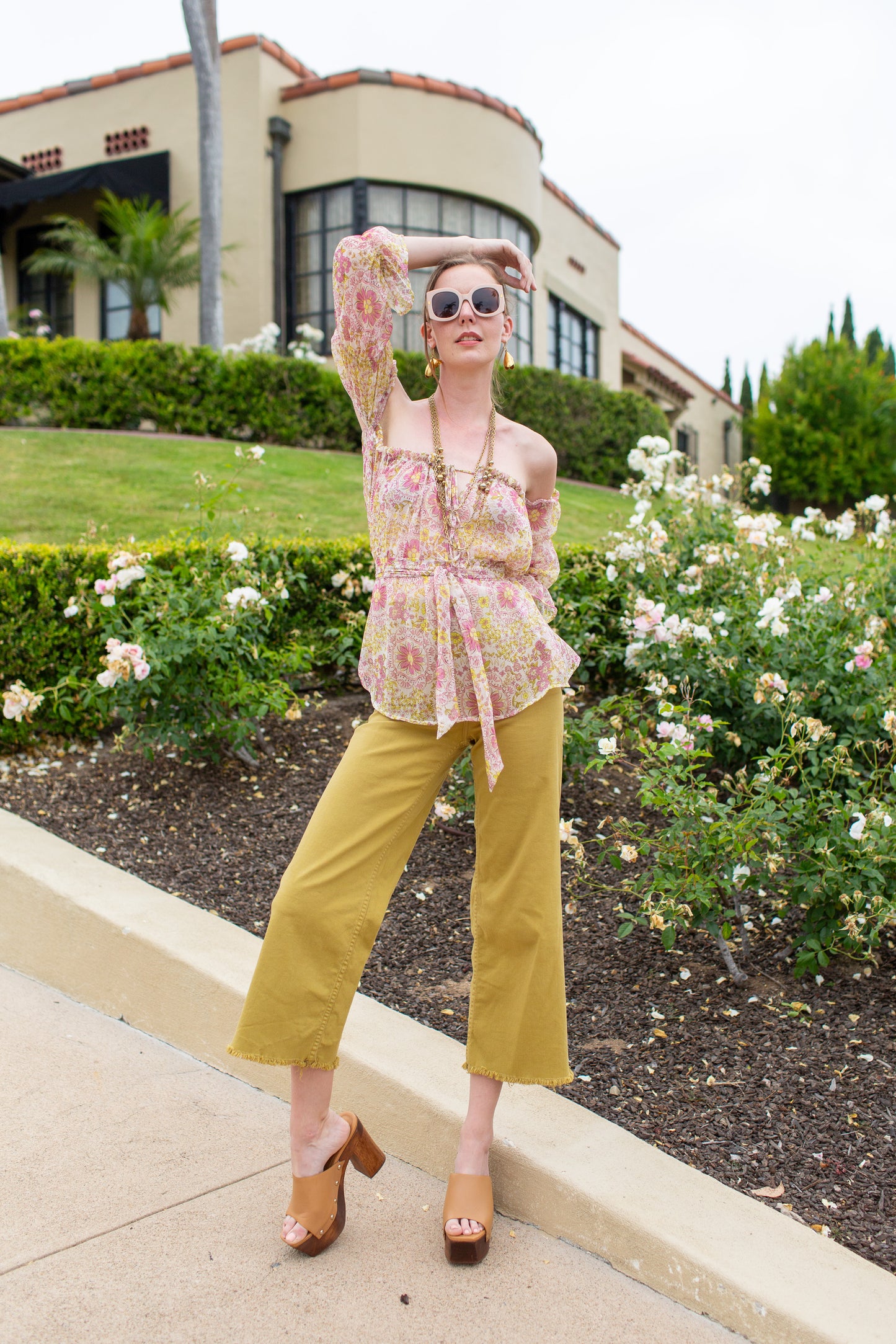 Raquel Off the Shoulder Top in Flowerchild  PRE-ORDER