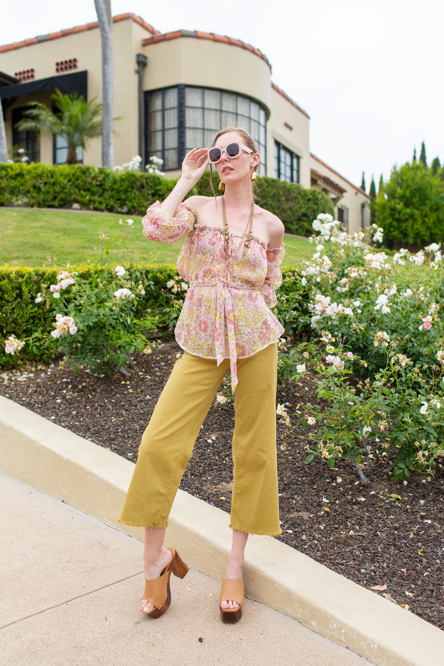 Raquel Off the Shoulder Top in Flowerchild  PRE-ORDER