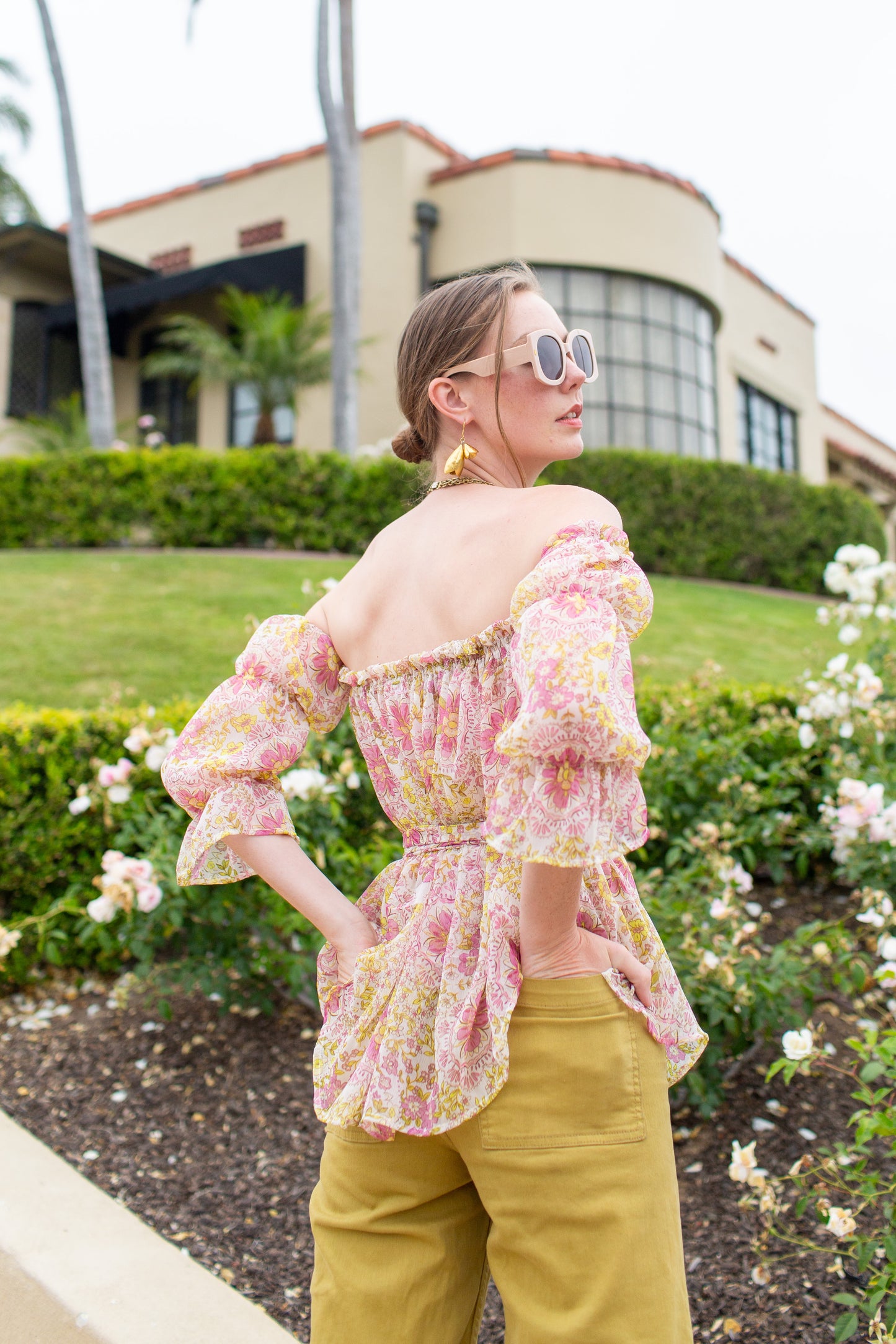 Raquel Off the Shoulder Top in Flowerchild  PRE-ORDER