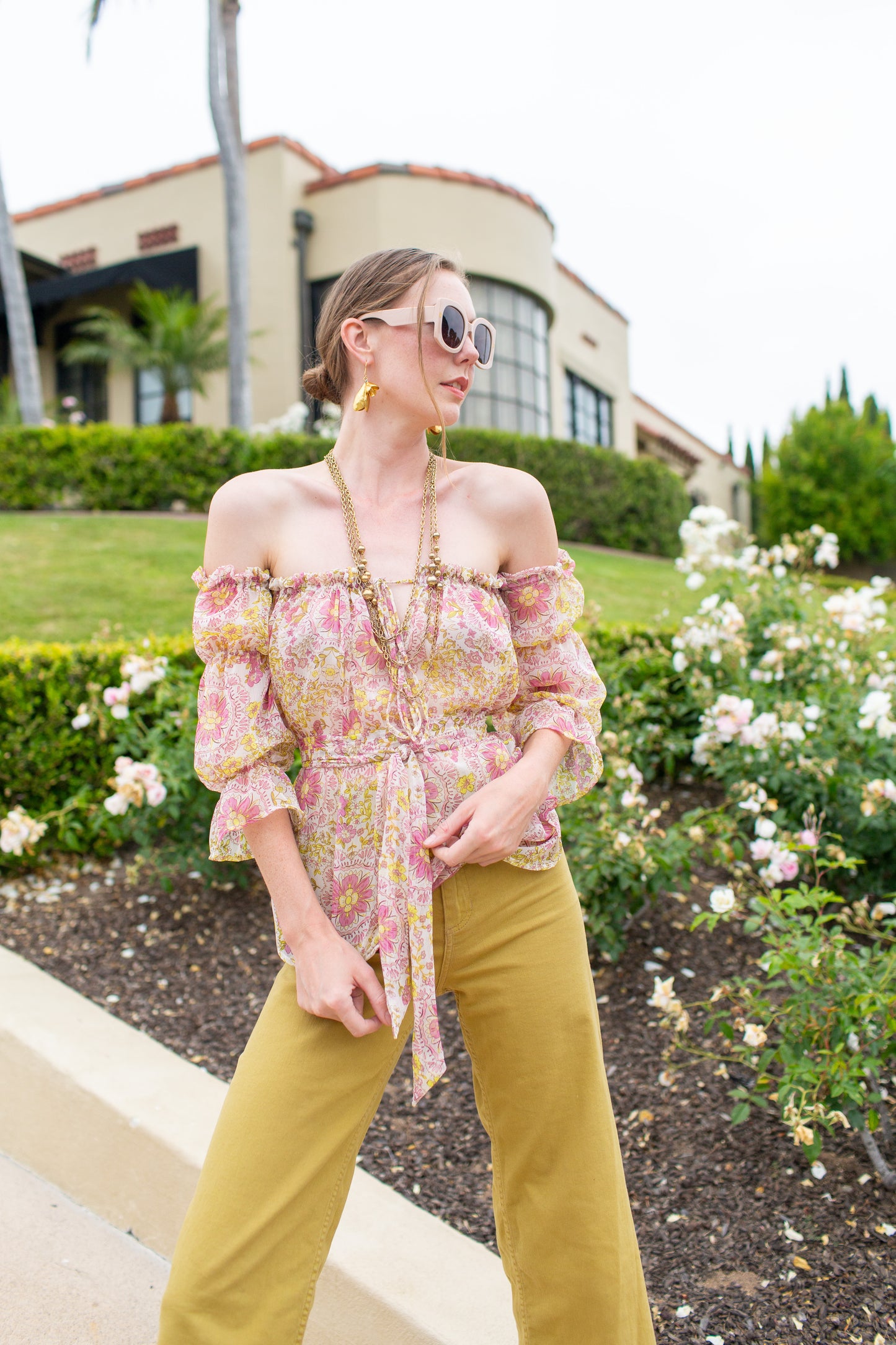 Raquel Off the Shoulder Top in Flowerchild  PRE-ORDER