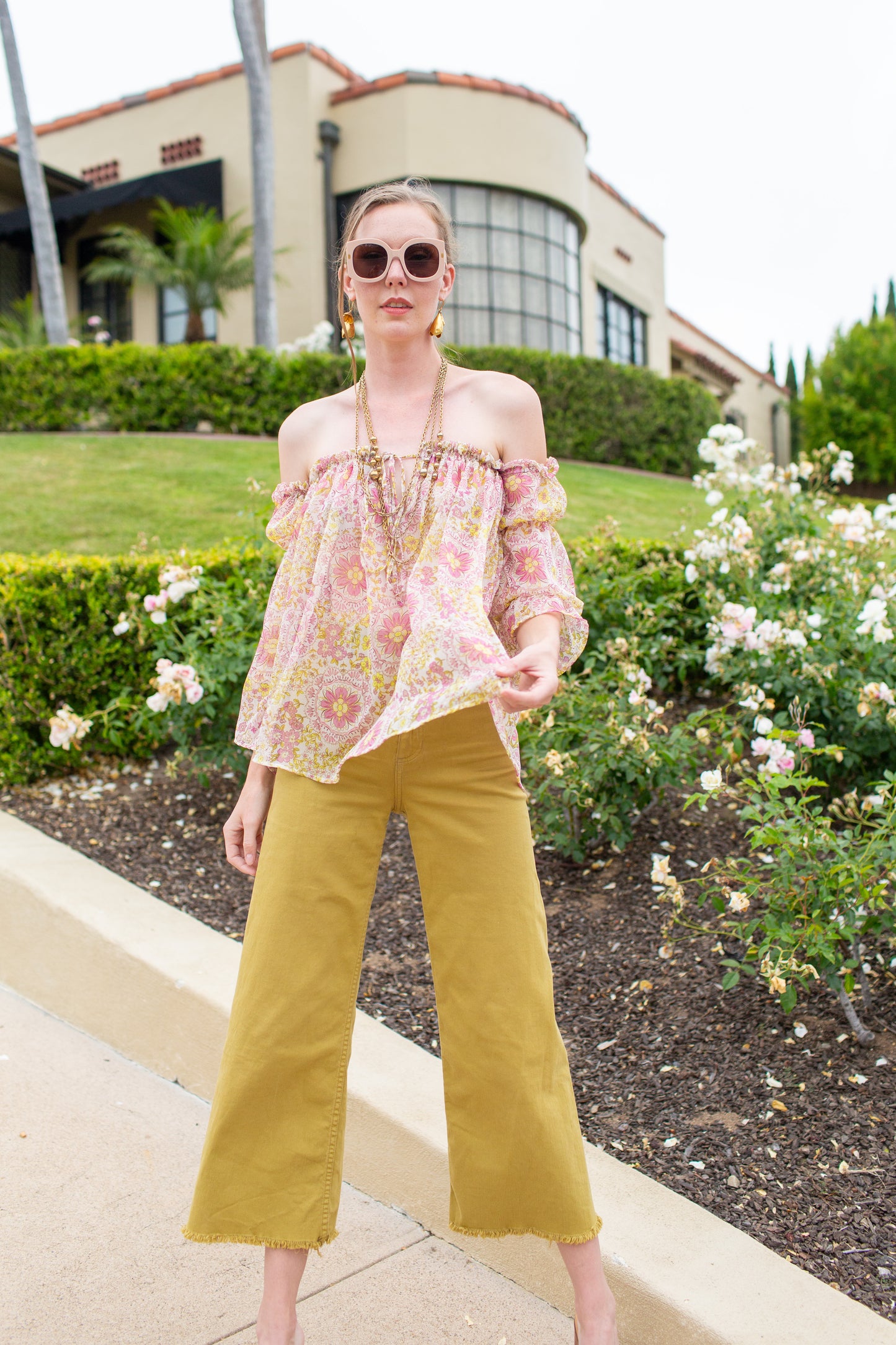 Raquel Off the Shoulder Top in Flowerchild  PRE-ORDER