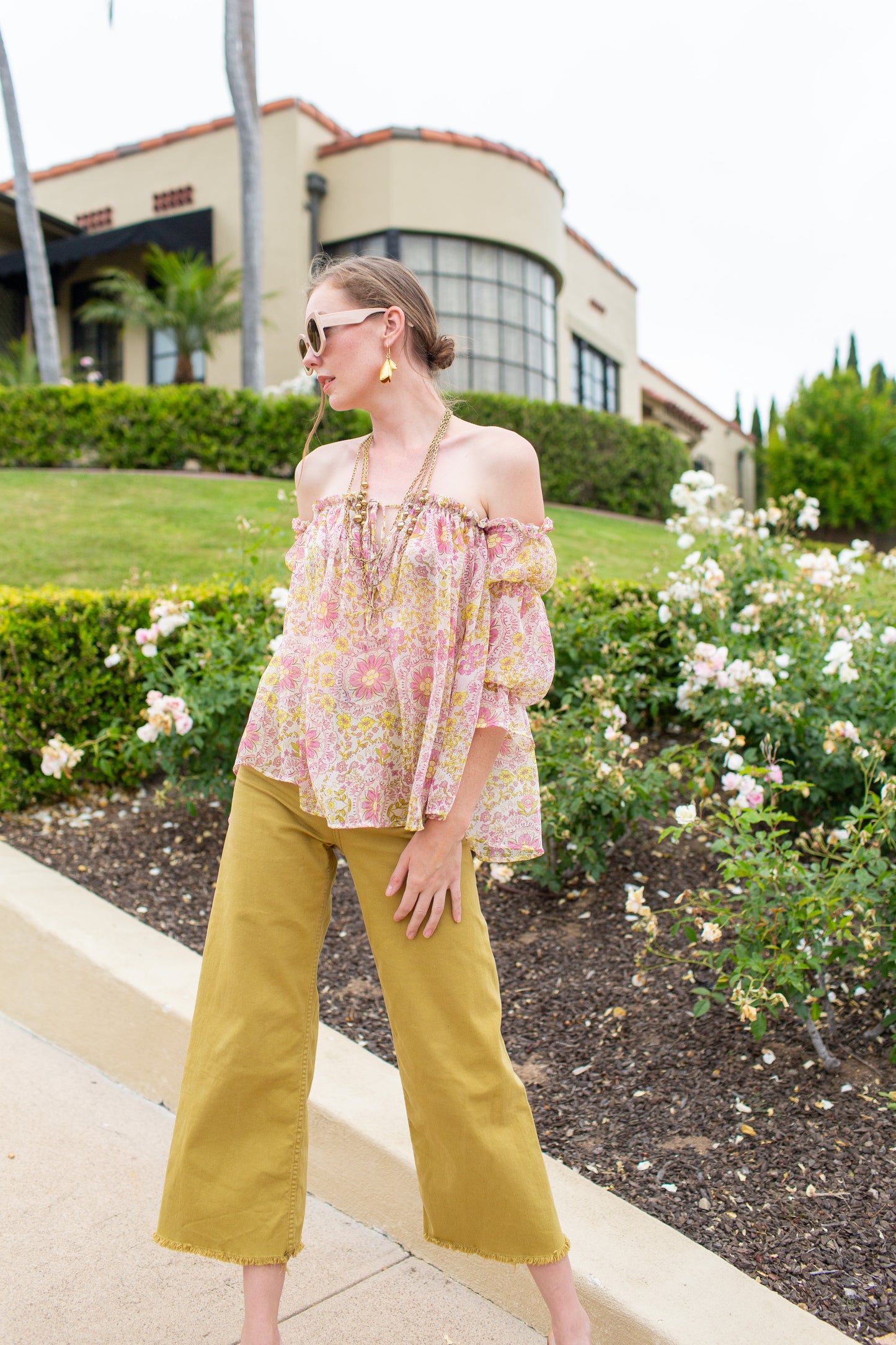 Raquel Off the Shoulder Top in Flowerchild  PRE-ORDER