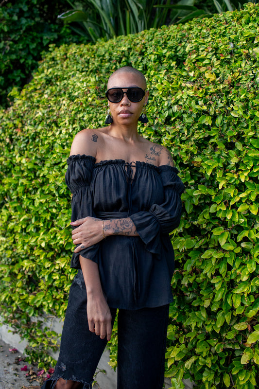 Raquel Top in Ebony