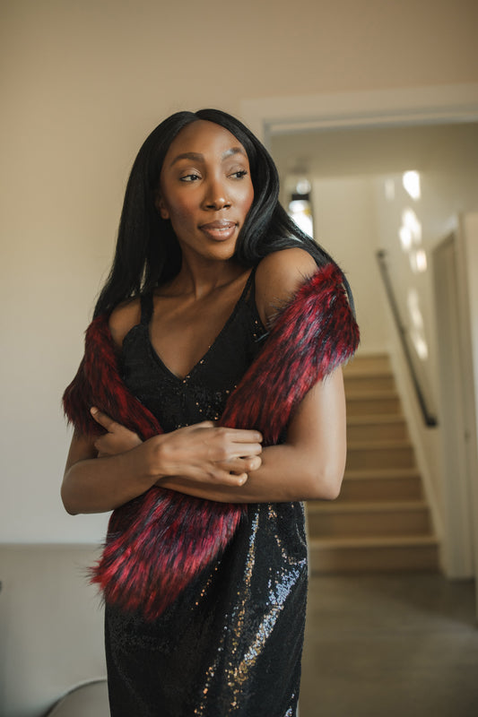 Roja Faux Fur Scarf