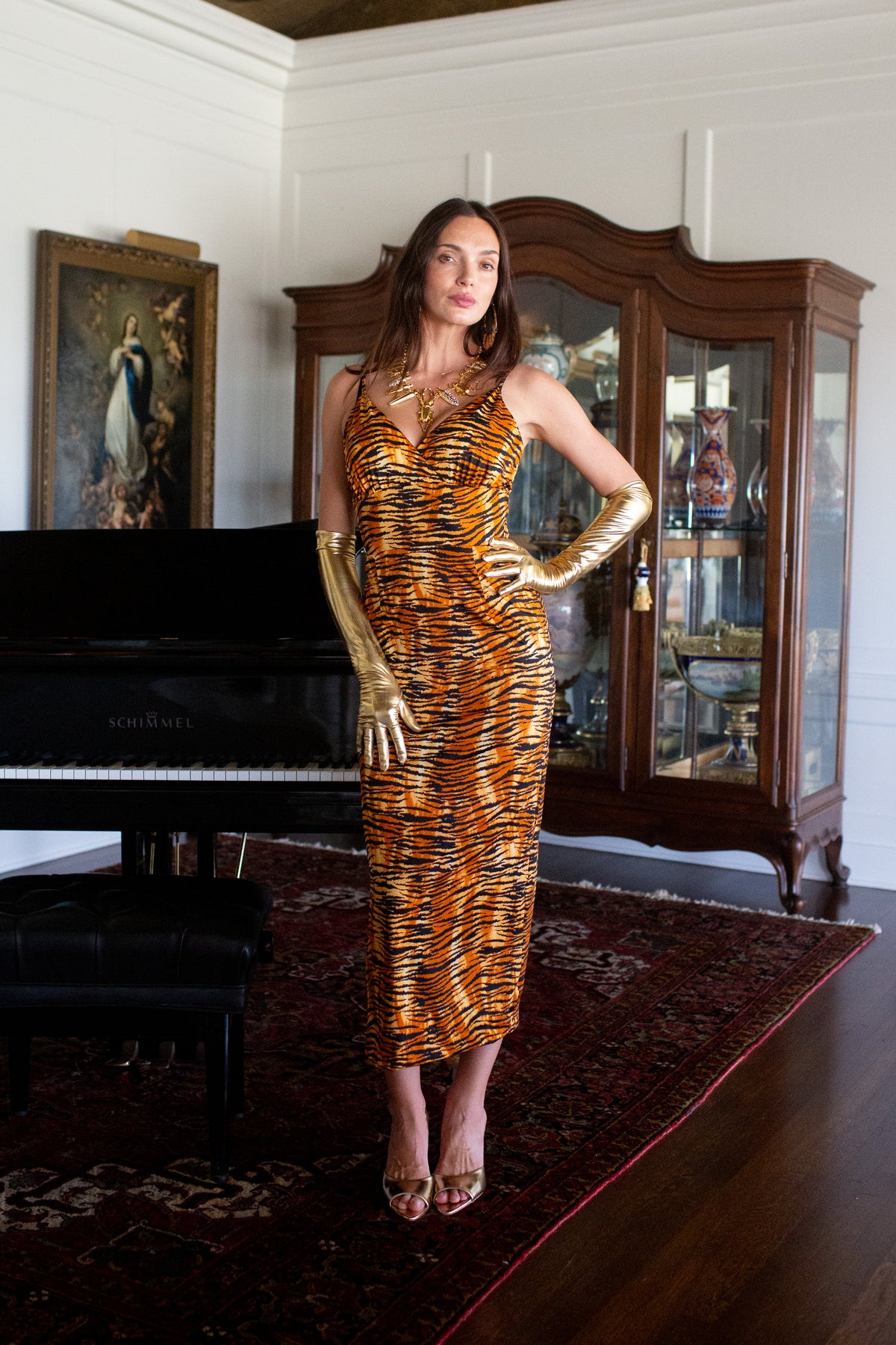 Roselyn Dress in Tempting Tigress PRE-ORDER