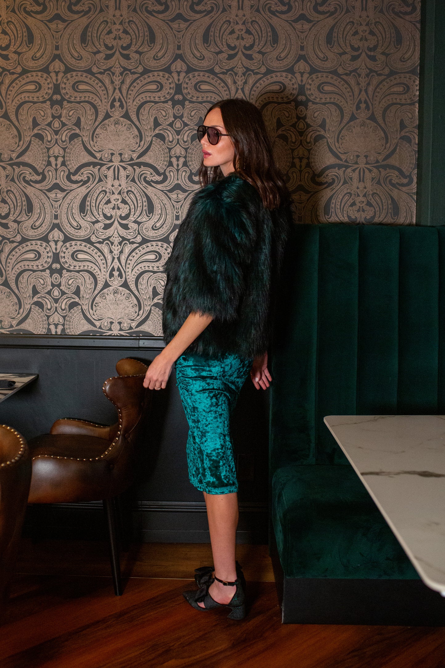 Shadow Spruce Faux Fur Jacket
