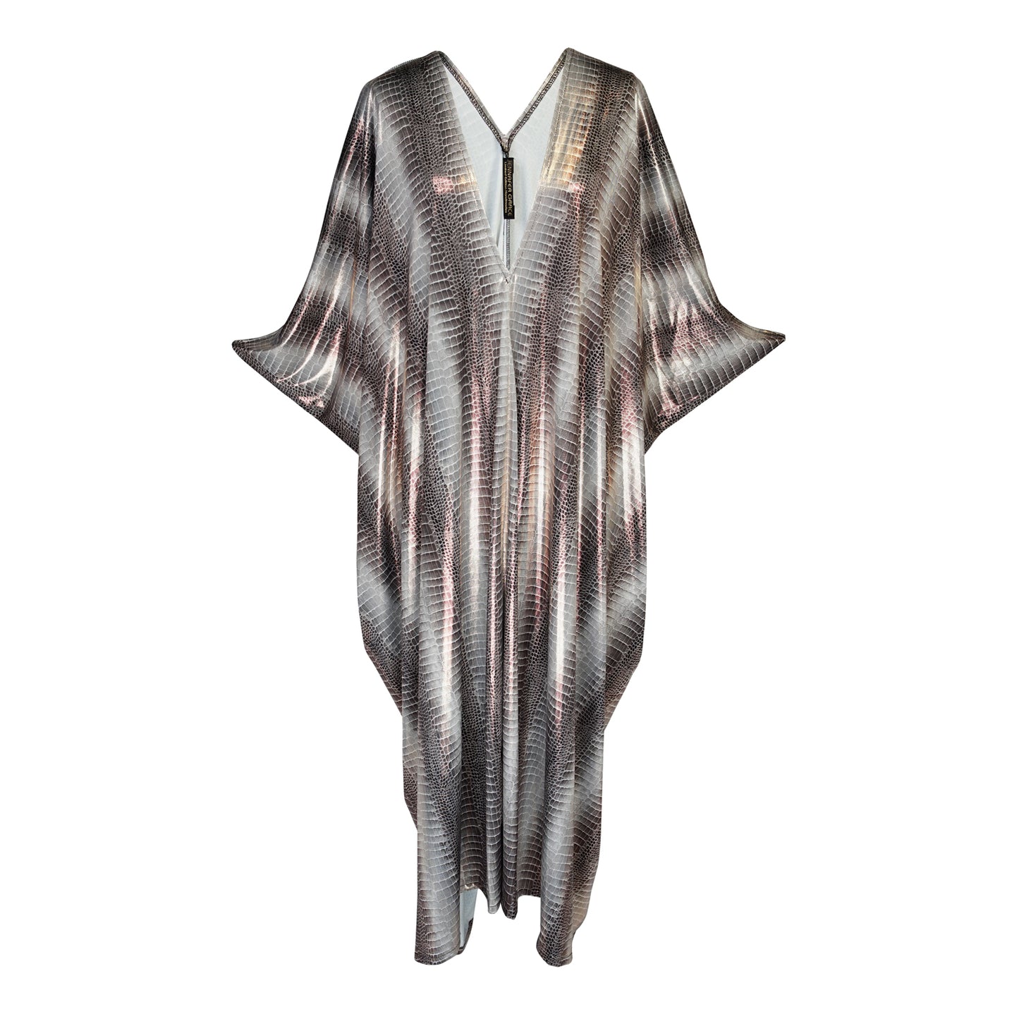 Slither Metallique Caftan Kaftan Dress