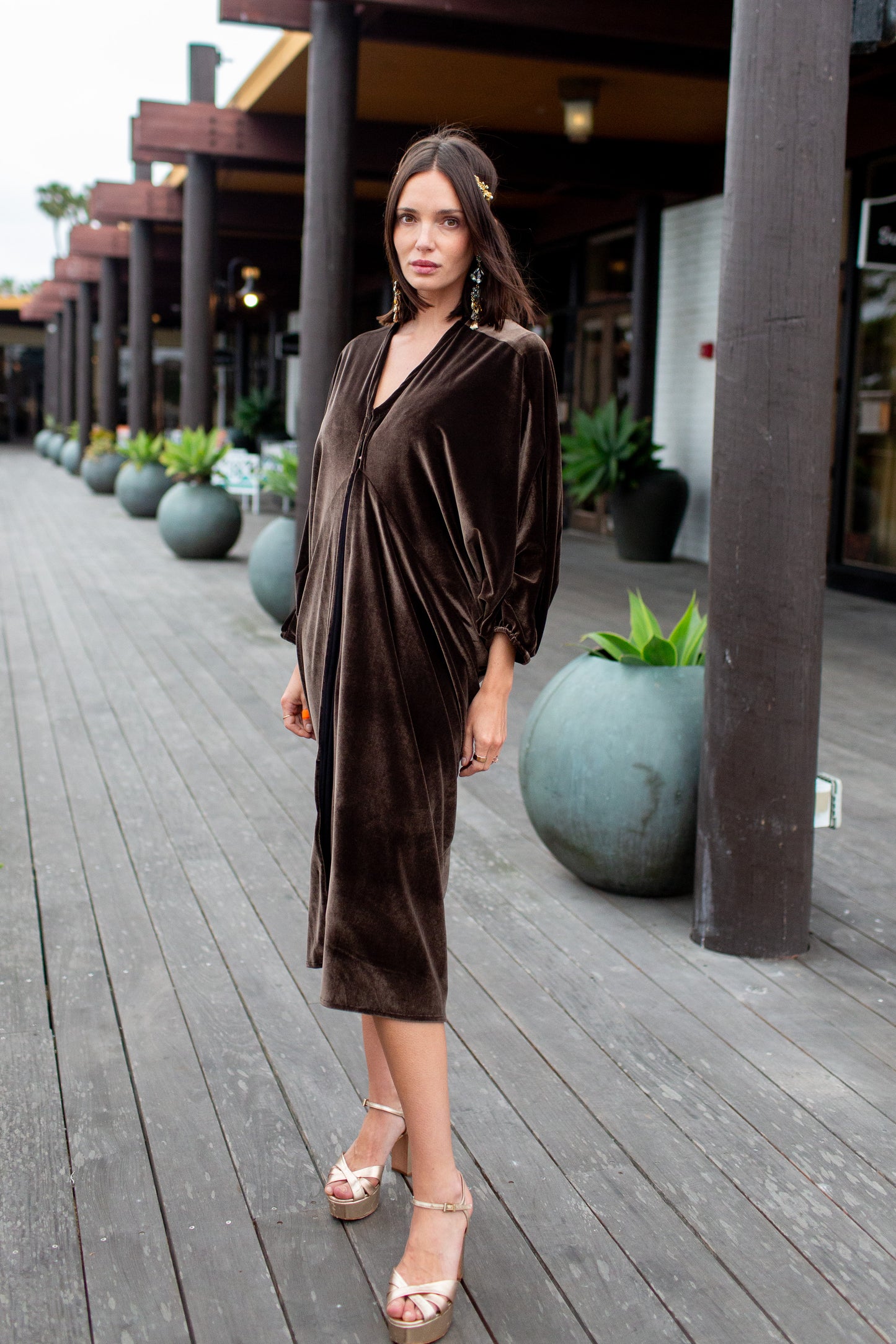 Sylvia Cocoon Coat in Olive (PRE-ORDER)