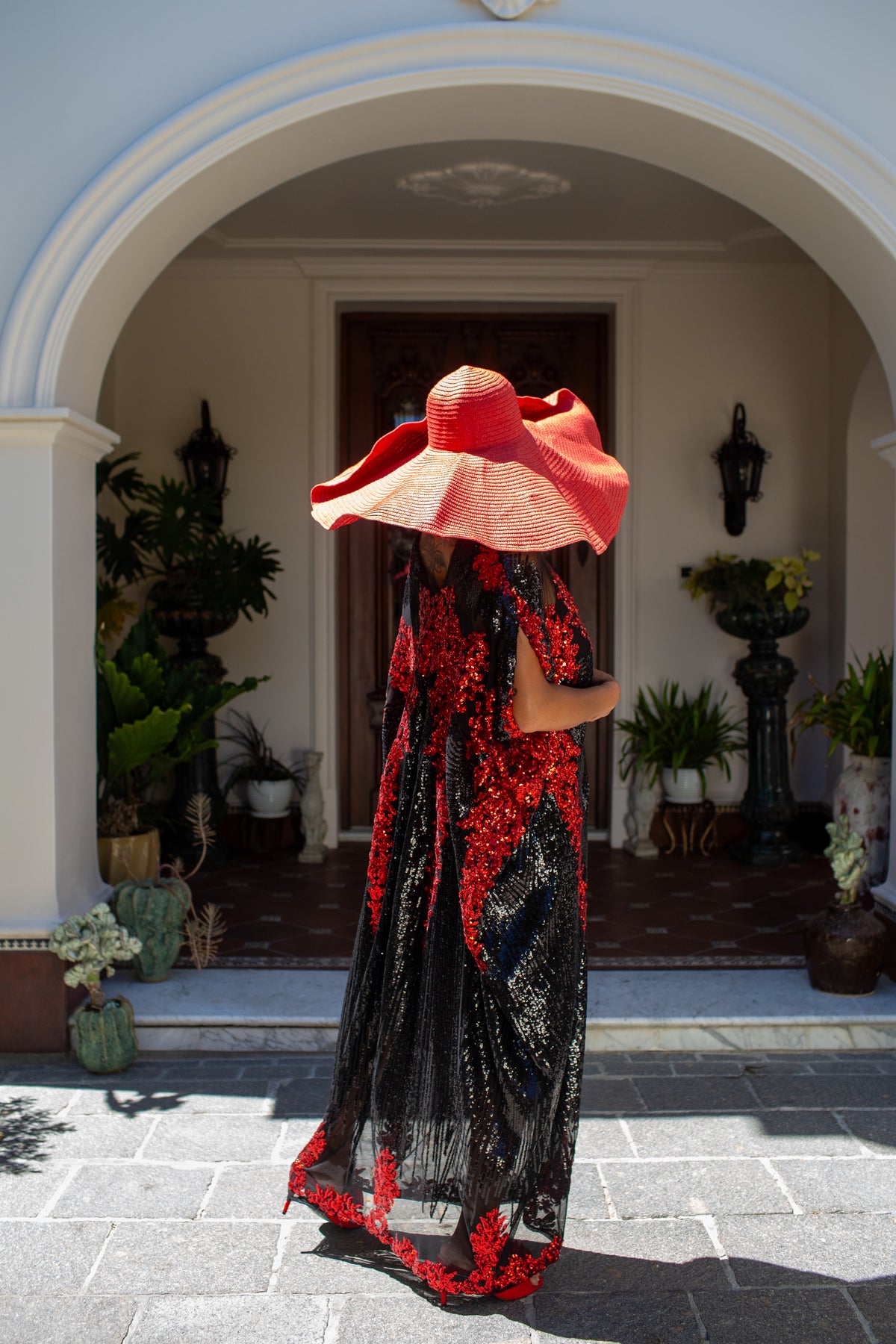 Vamp Ruby Sequin Caftan Kaftan Dress