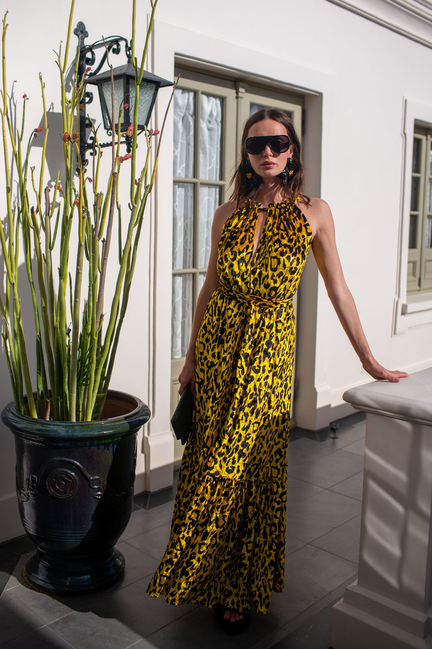 Vanya Gold Maxi Dress