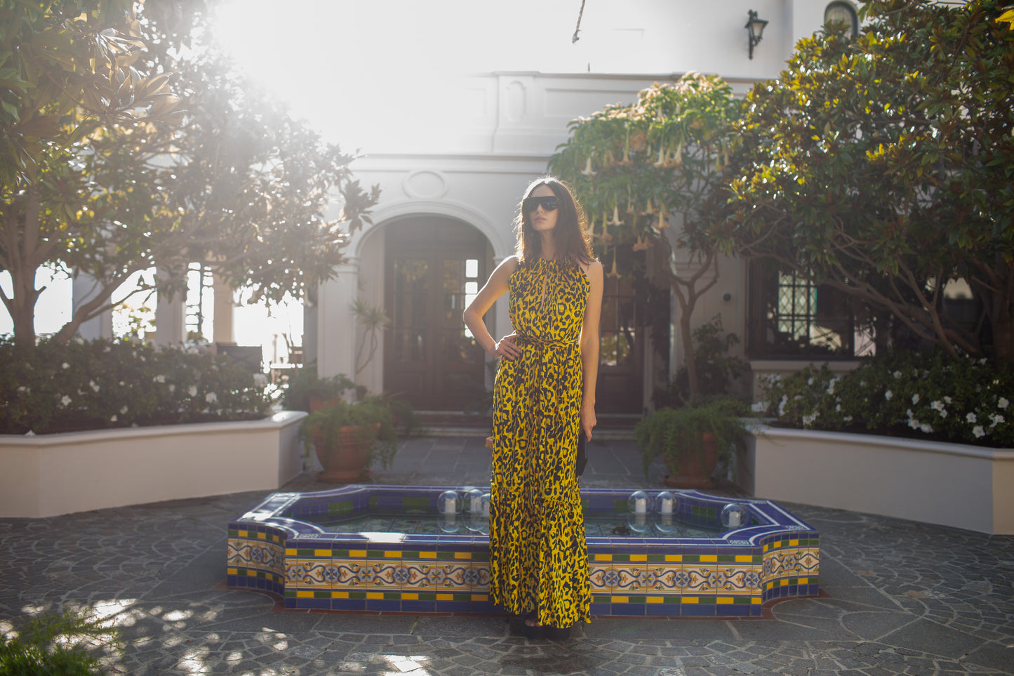 Vanya Gold Maxi Dress