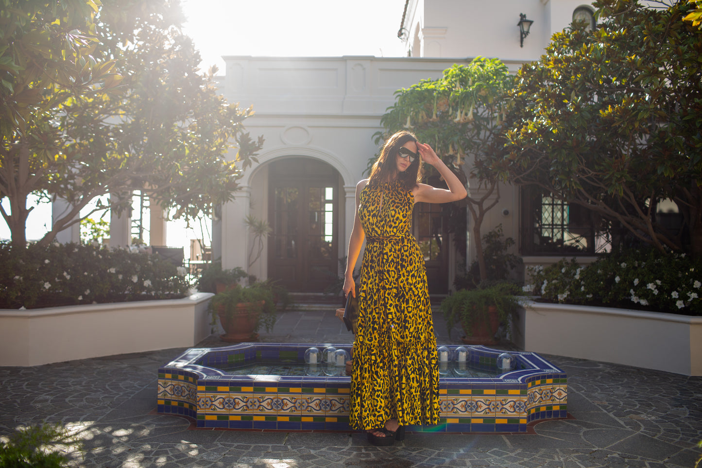 Vanya Gold Maxi Dress