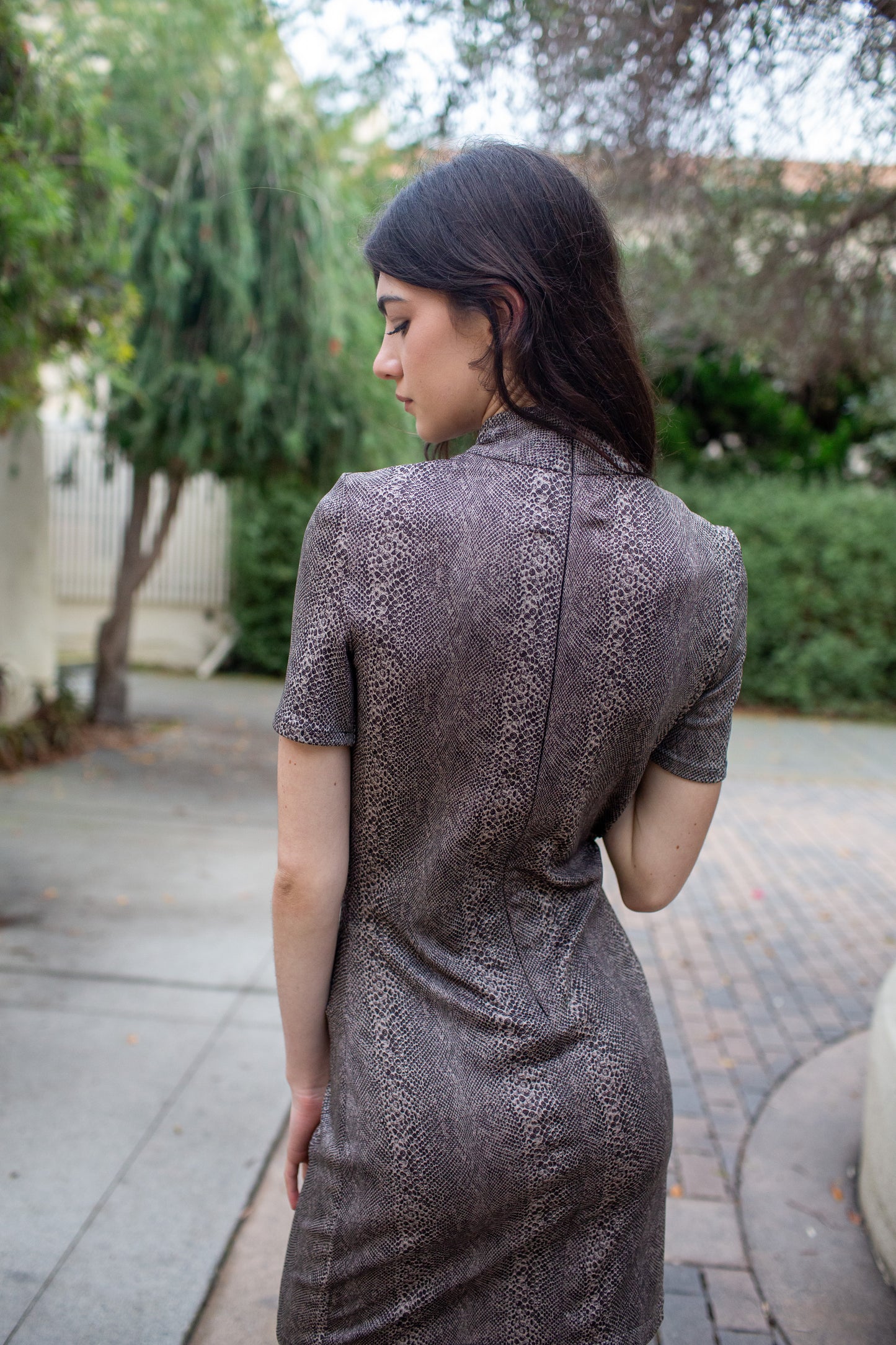 Viper Villain Mockneck Mini Dress