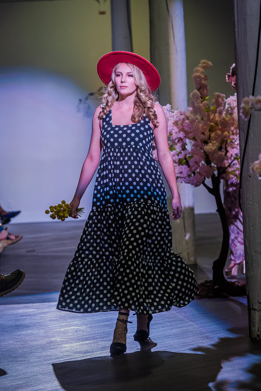 Pollie Polka Maxi Dress
