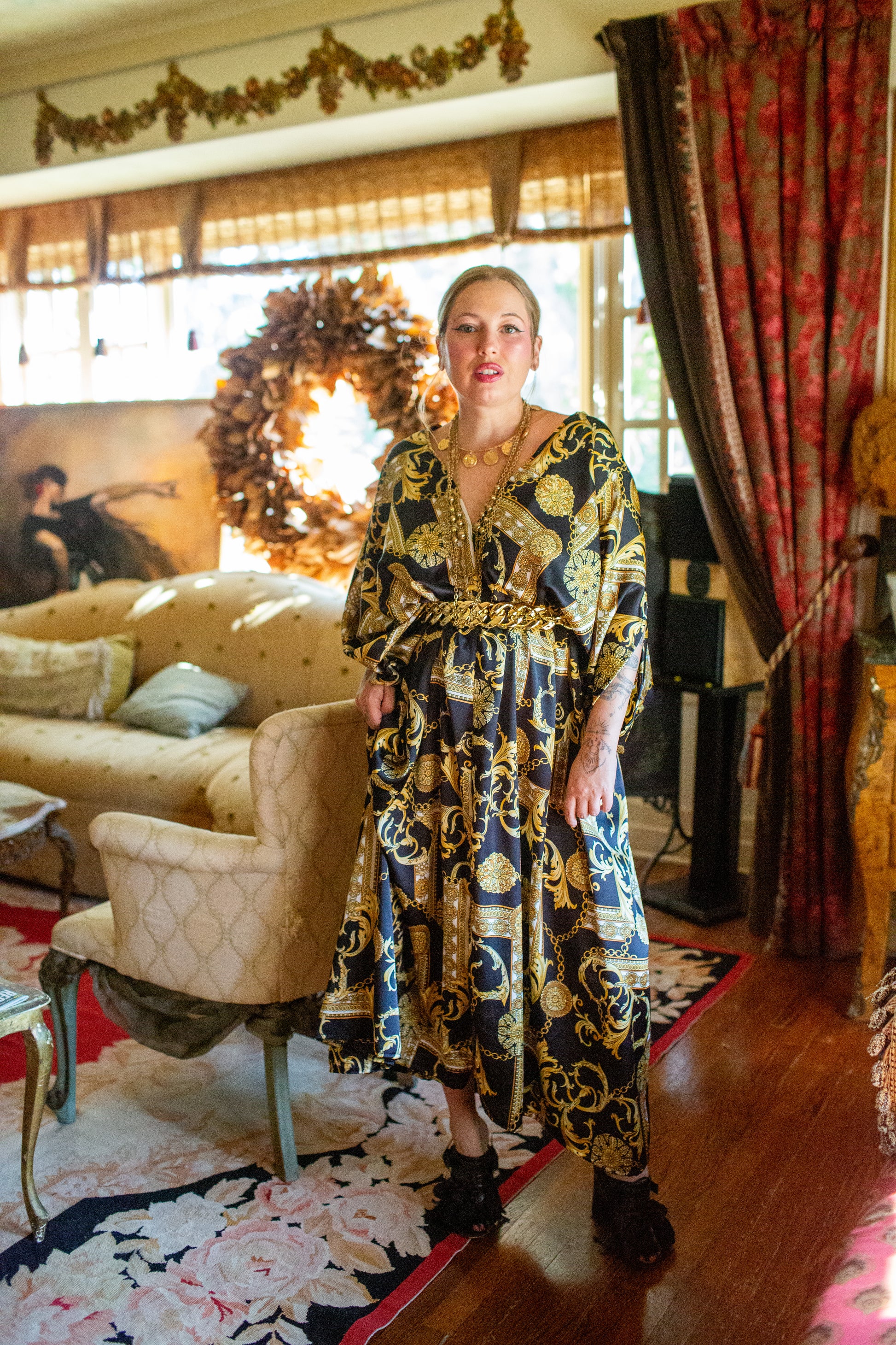 Voglia Nera Caftan Kaftan Dress Jennafer Grace Voglia Nera Caftan Kaftan Dress Jennafer Grace