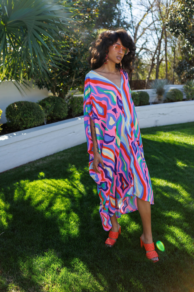 Vyka Groove Caftan in Rosey