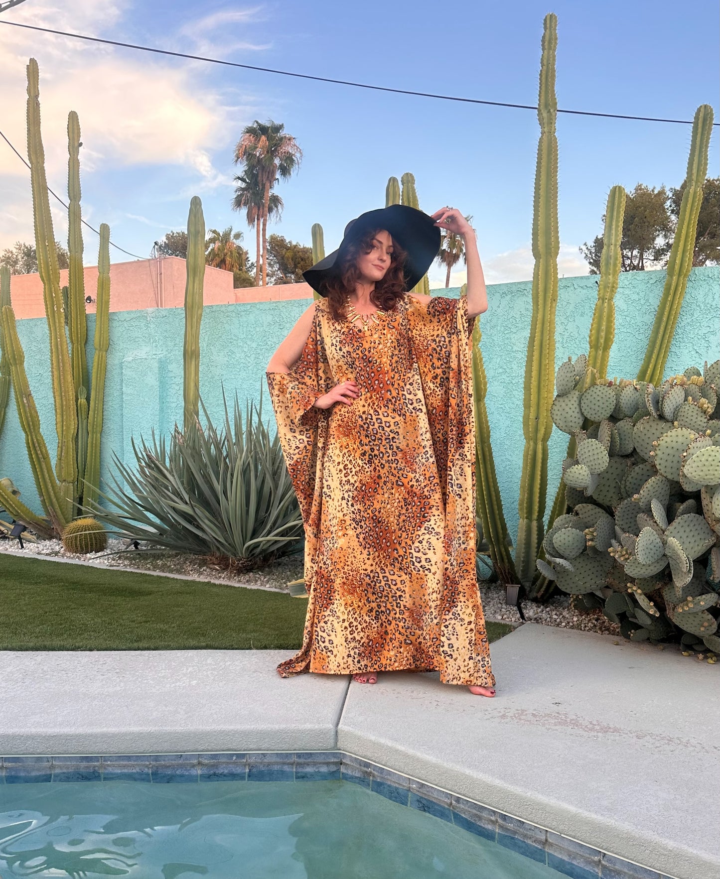 Allegra Caftan in Sahara Heat  PRE-ORDER