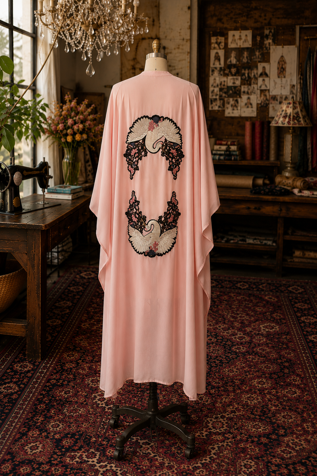 Blushing Crane Kimono PRE-ORDER