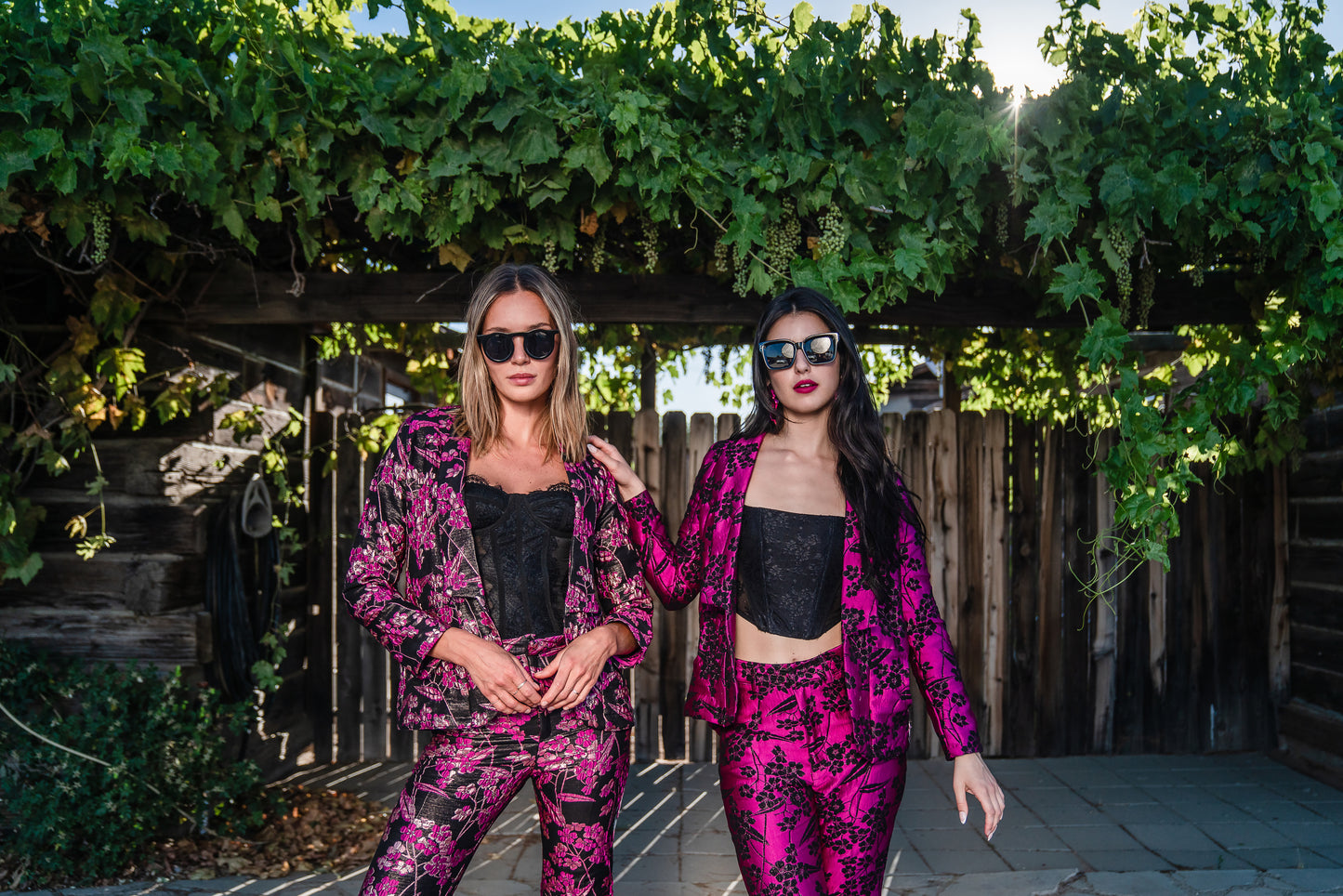 Raspberry Blossom Bell Bottom