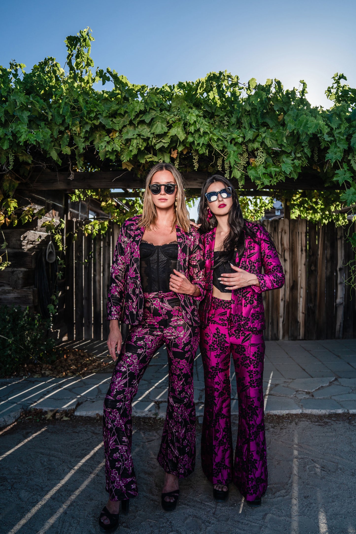 Raspberry Blossom Bell Bottom