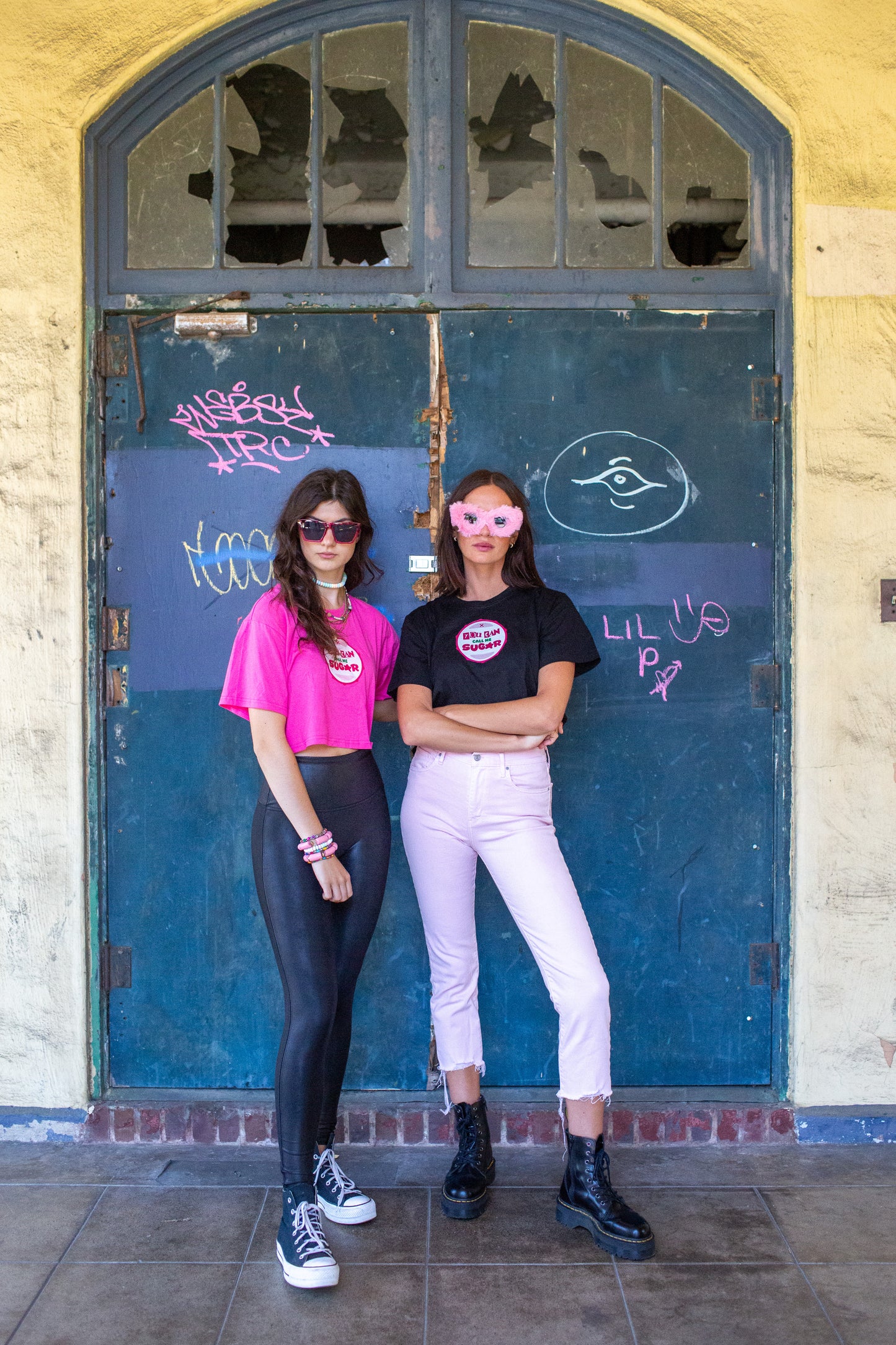 You Can Call Me Sugar Crop Tee - Pink