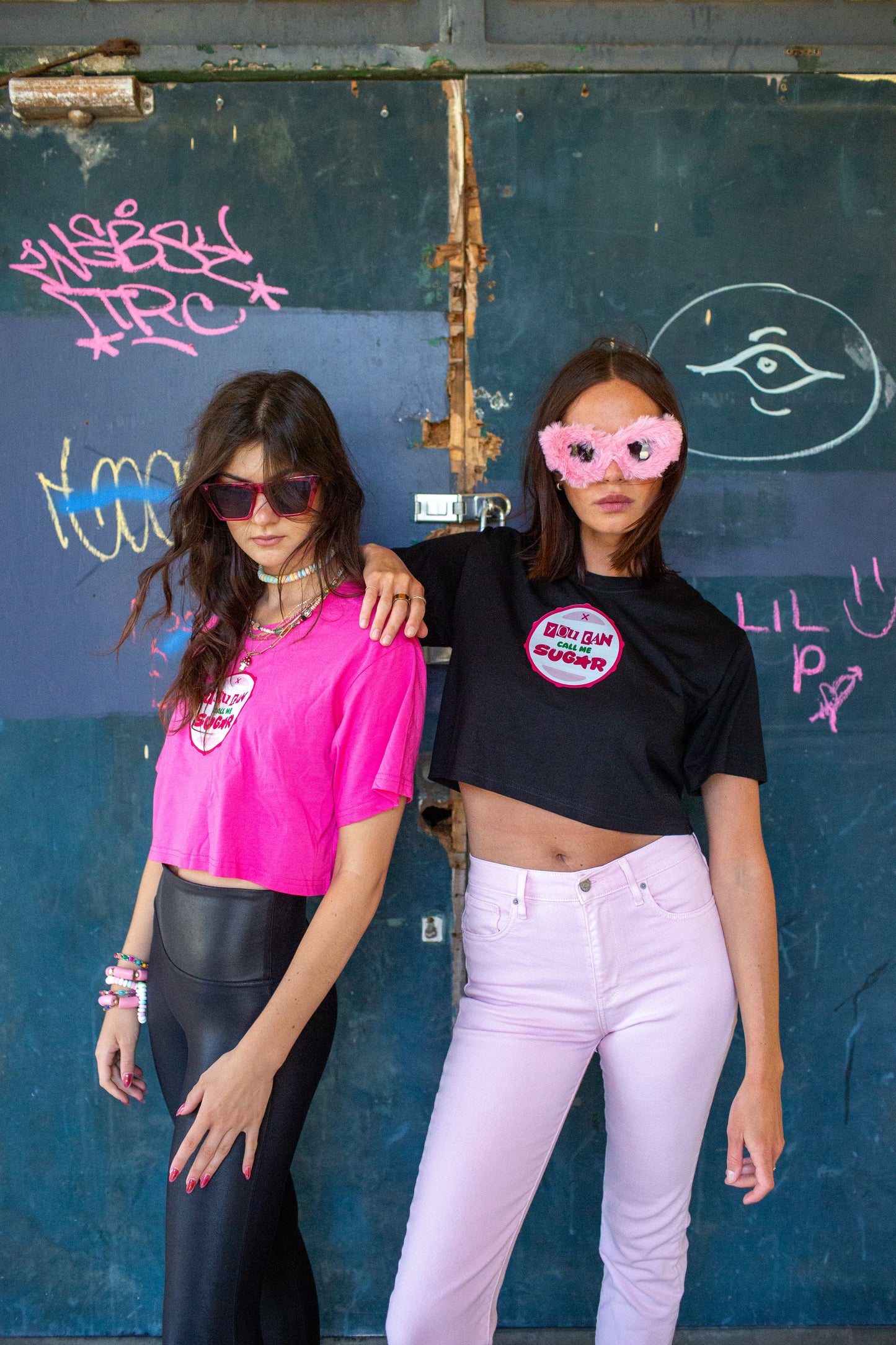 You Can Call Me Sugar Crop Tee - Pink