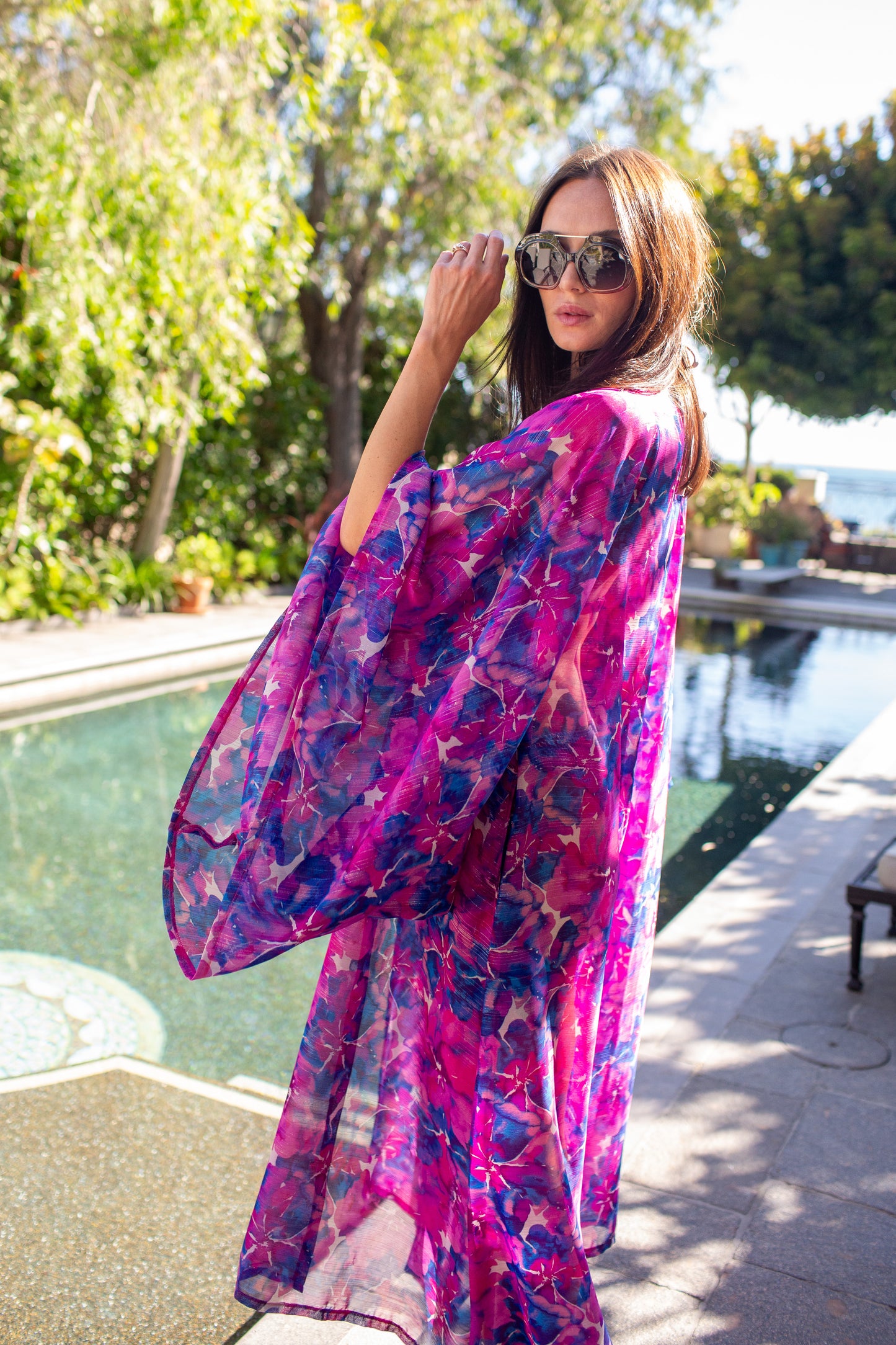 Cassandre Watercolor Kimono