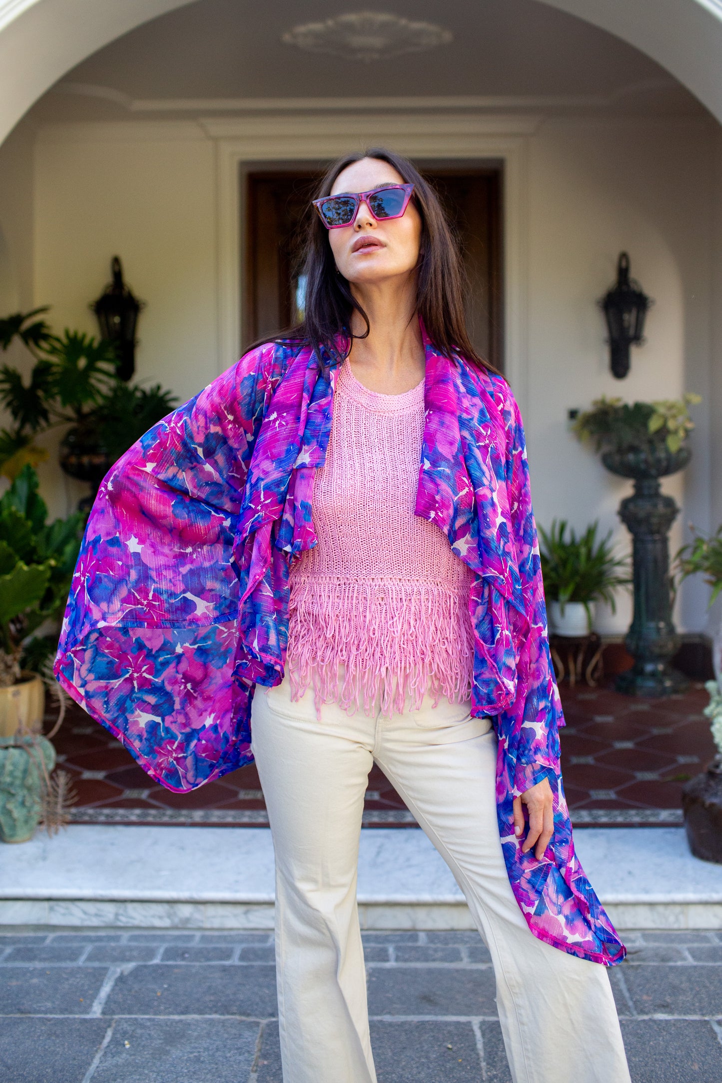 Cassandre Watercolor Kimono