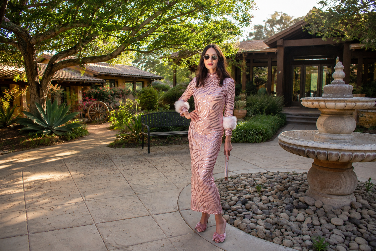Catroux dress in Rose Stardust PRE-ORDER