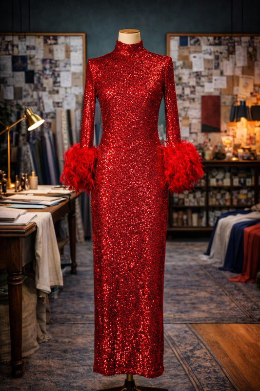 Catroux dress in Ruby Red PRE-ORDER