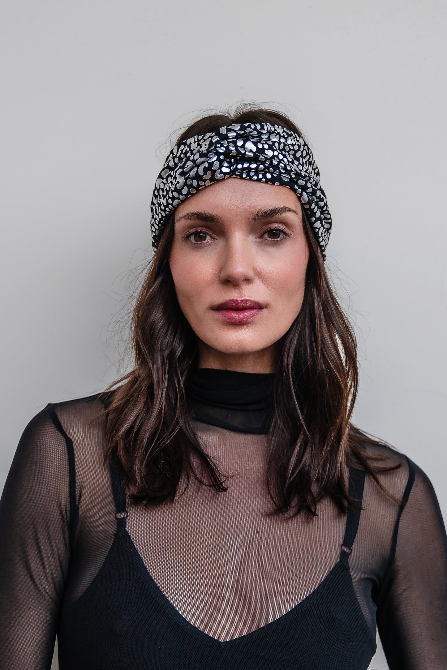 Chrome Leopard Twist Headband