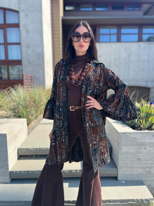 Cordelia Driving Coat in Nomad Tapestry (PRE-ORDER)