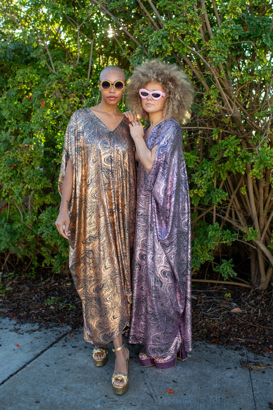 The Girls’ Night Caftan Glam Pack in Shimmering Currents!