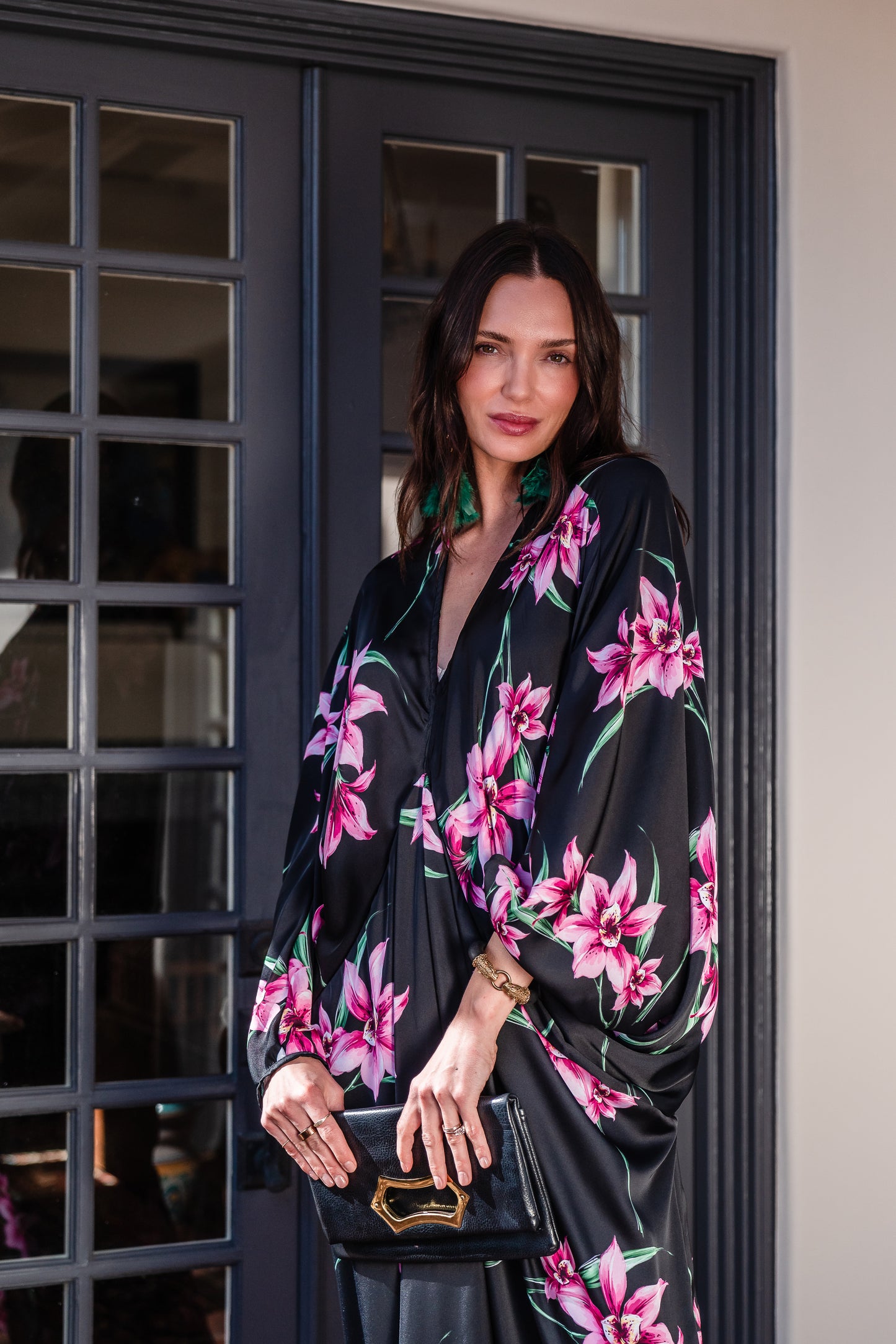 Delphine Deco Caftan in Orchid