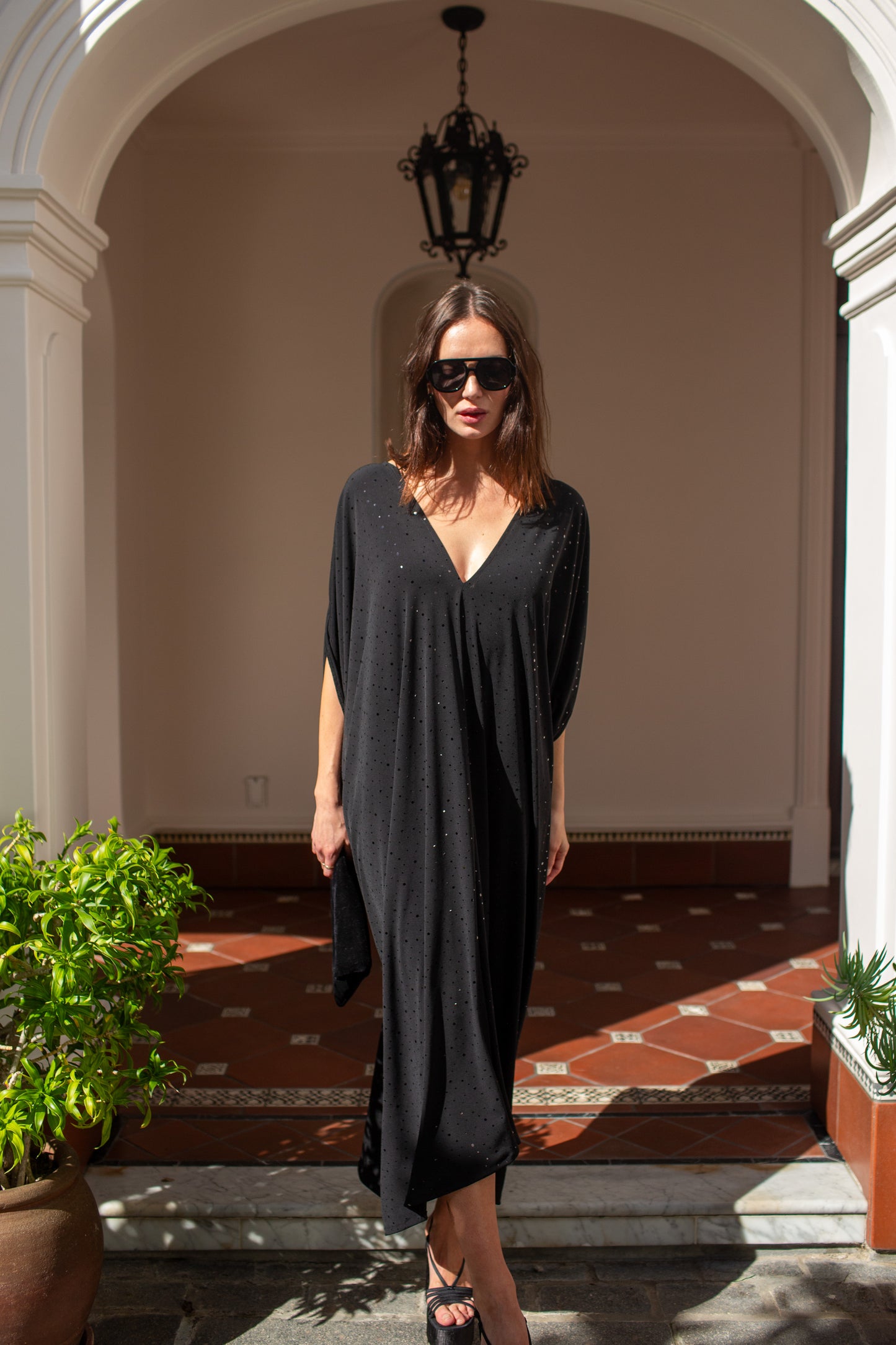 Disco Moderne Sequin Caftan Kaftan Dress