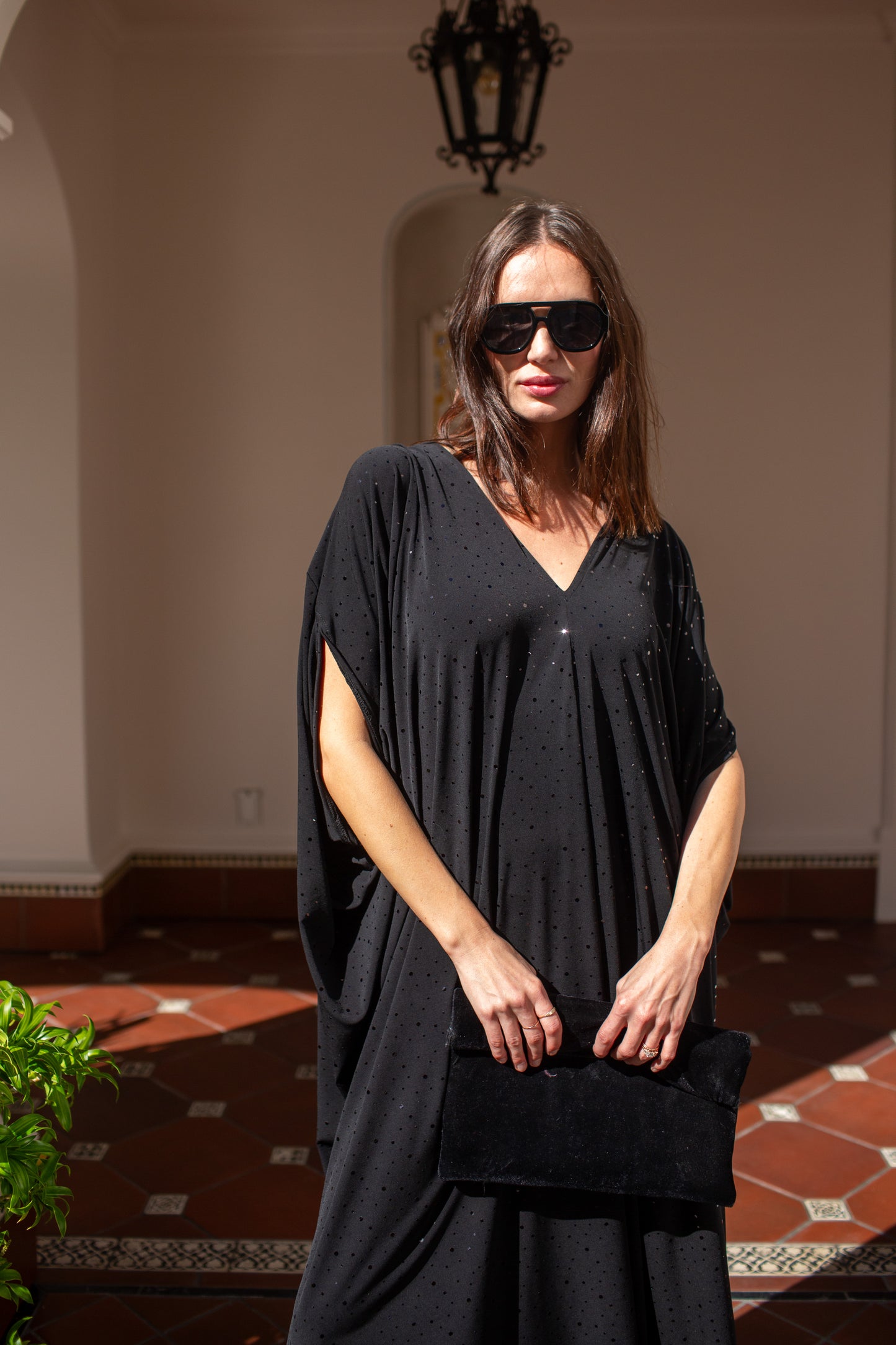 Disco Moderne Sequin Caftan Kaftan Dress